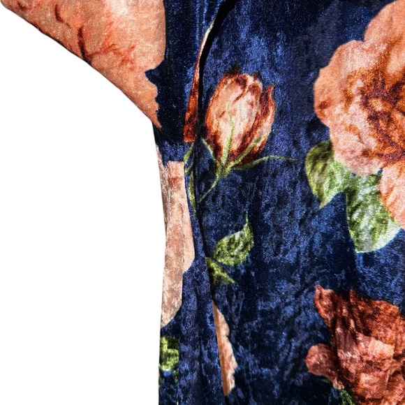 LuLaRoe Blue and Brown Long Sleeve Dress - Picture 3 of 9